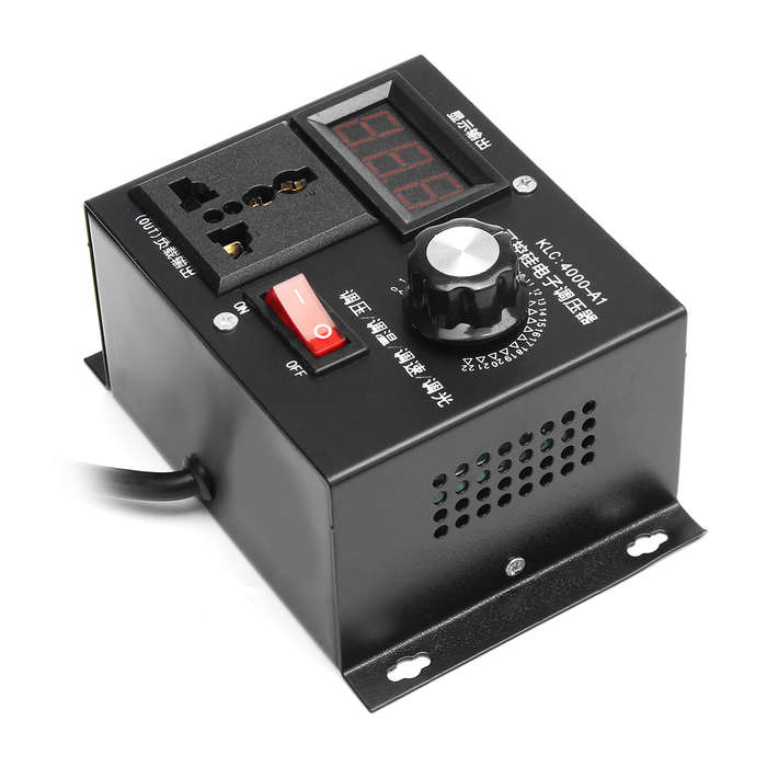 220V 4000W Universal Motor Speed Controller Variable Voltage Speed Regulator LED Display Motor Contr
