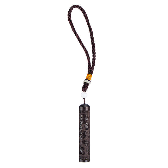 Snuff Bottle Spoon Bullet Ebony Portable Vial Fragrance Toothpick Case Container