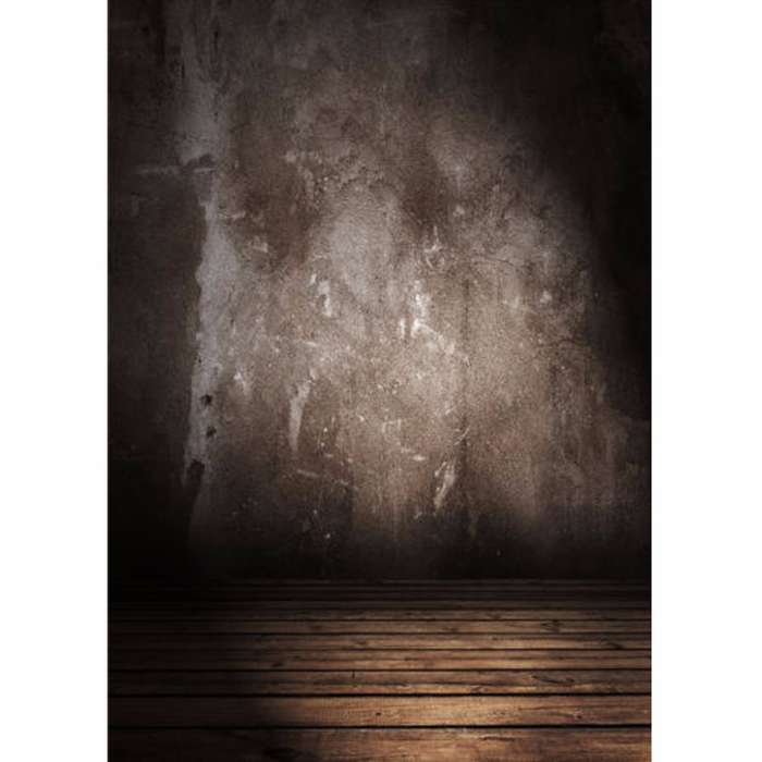 5x7FT Vinyl Retro Gray Wall Photography Background Wood Floor Backdrop Props