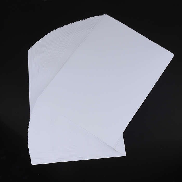 Pairi 50Pcs Waterproof A4 Self Adhesive Glossy Paper Sticker for Photographic Photo Inkjet Printer P