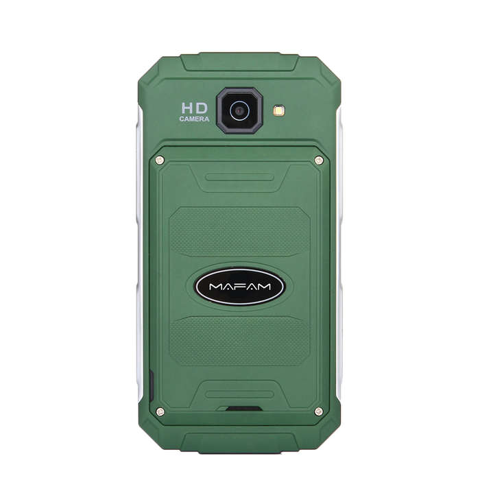 MAFAM V9+ 5.0-inch 3000mAh GPS 8GB ROM Quad Core Dual Sim Outdooors Rugged Smartphone (COLOR: GREEN)