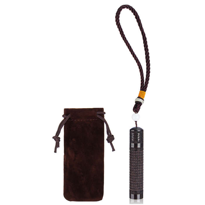 Snuff Bottle Spoon Bullet Ebony Portable Vial Fragrance Toothpick Case Container