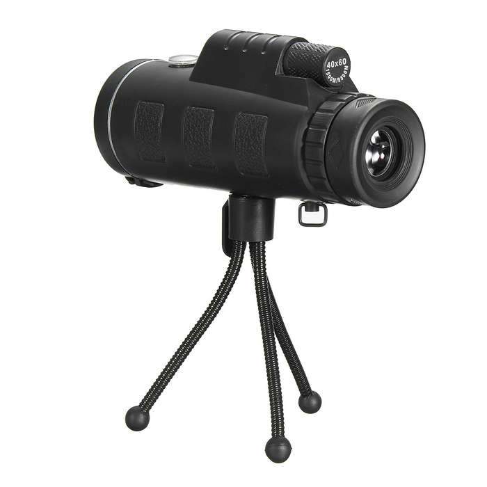 40x60 Waterproof Portable Monocular Telescope High Definition HD Travel with Compass