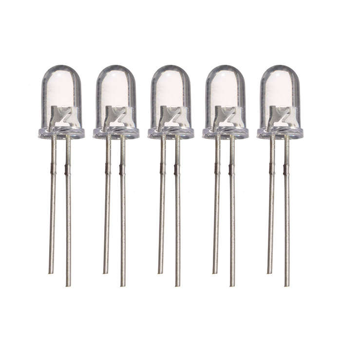 10/50/100PCS 5mm 2 Pin LED Ultra Bright Light Bulb Lamp 5 Colors