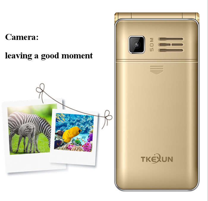 TKEXUN G10+ Flip Analog TV 6500mAh 4.0 Inch Dual Touch Screen Dual Flashlight Dual SIM Feature