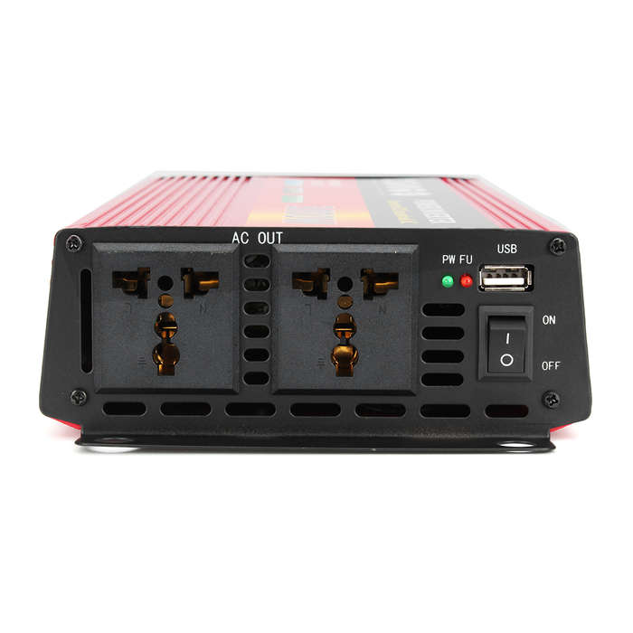 + 12V TO 220V Solar Inverter 3000W Power Inverter Dual Turbine Cooling System Inverter