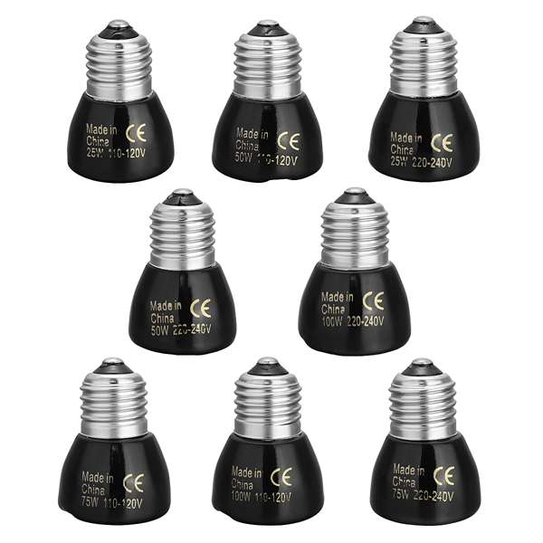 25W/50W/75W/100W Pet Reptile Far Infrared Ceramic Emitter heat la... (WATTAGE: 100W | VOLTAGE: 100V)
