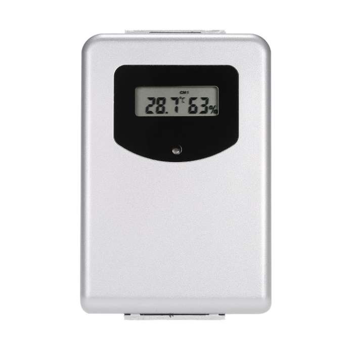 Digital Indoor Outdoor Thermometer Hygrometer Wireless Weather Station Clock