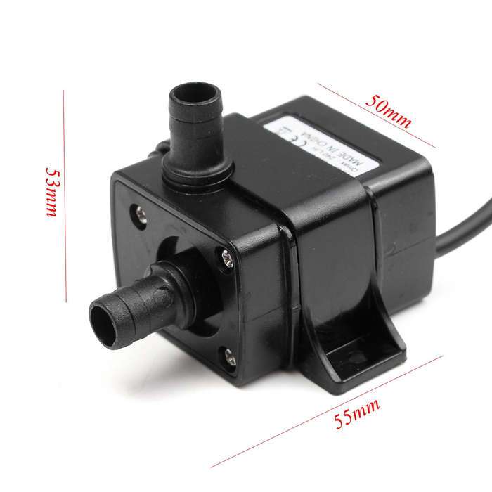 DC12V 4.8W Mini DC Brushless Garden Fountain Pump Hydrological Cycle Submersible Water Pump
