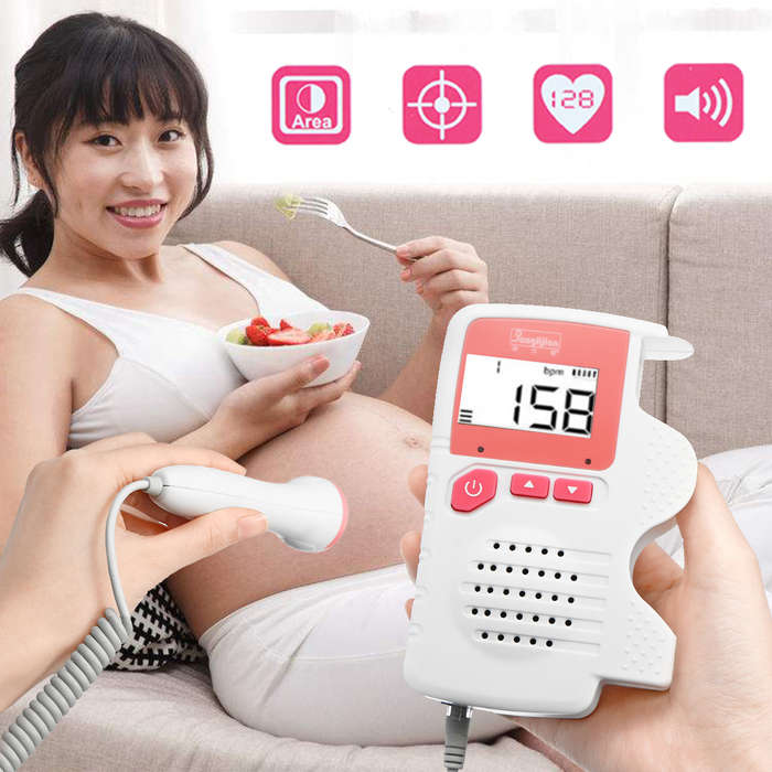2.0MHz LCD Digital Prenatal Fetal Doppler Heart Monitor