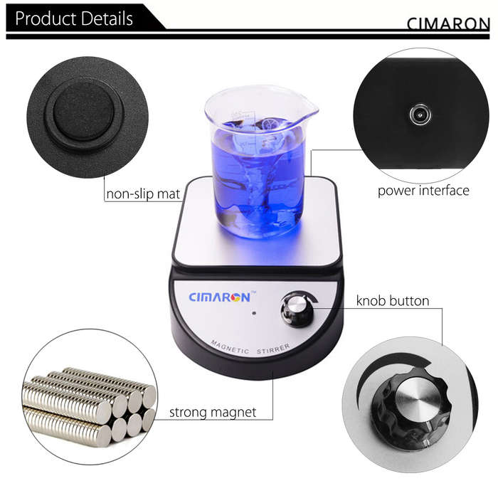Laboratory Magnetic Stirrer Mixer AC 100-240V 3500rpm Experimental Ap
