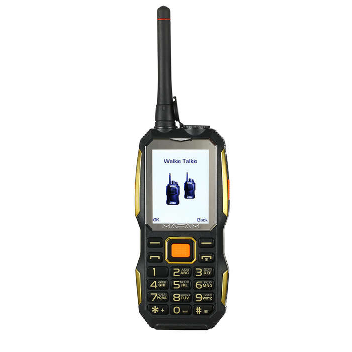 Rugged phone Walkie Talkie Handheld SOS Dual SIM Card FM Power Bank Mobile Phone