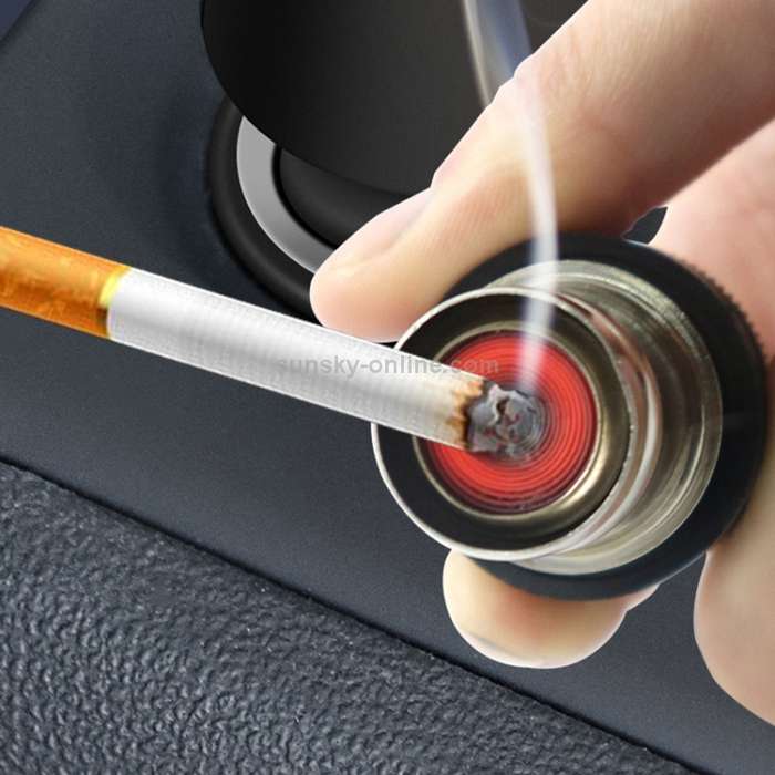 12V Car Free Installation Cigarette Lighter Socket Converter + 12V Cigarette Butt