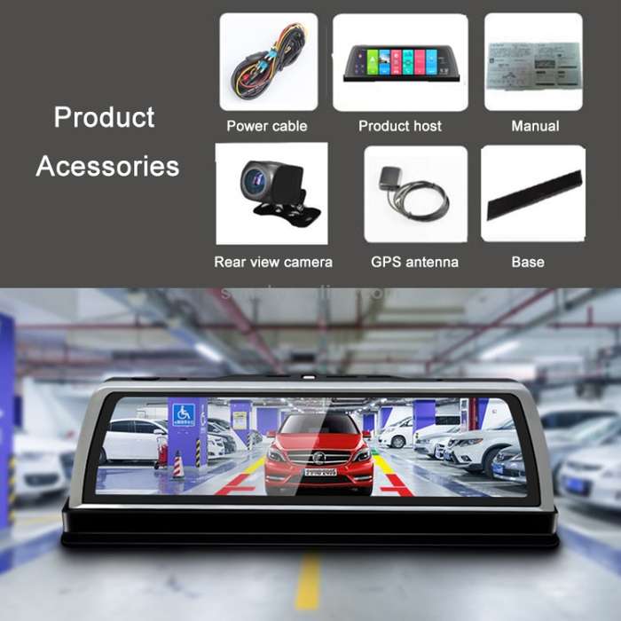 1080P 10 inch ADAS Dual-recording Starlight Night Vision Driving Recorder AR Intelligent Navigator