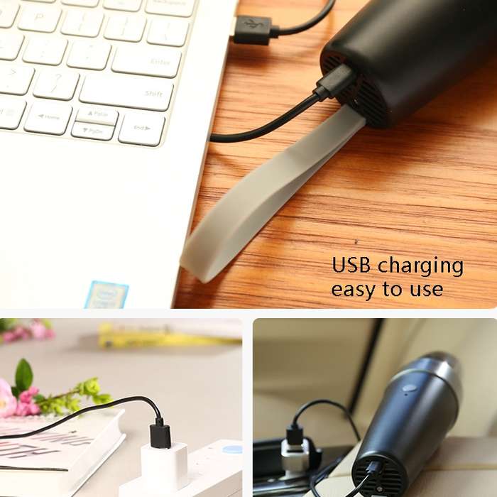 120W Power Mini Handheld Portable Car Vacuum Cleaner, Colour: Wireless Black