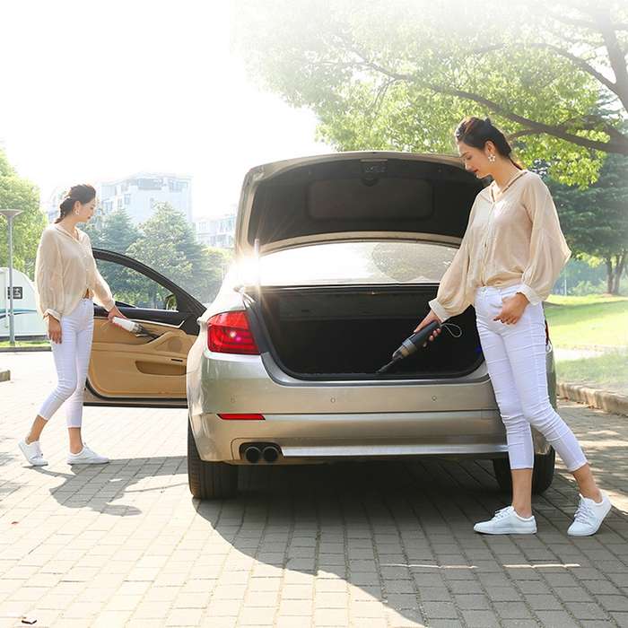 120W Power Mini Handheld Portable Car Vacuum Cleaner, Colour: Wireless Black