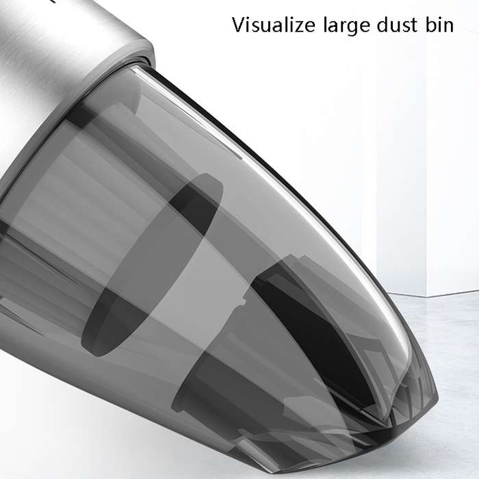 120W Power Mini Handheld Portable Car Vacuum Cleaner, Colour: Wireless Black