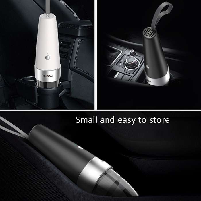 120W Power Mini Handheld Portable Car Vacuum Cleaner, Colour: Wireless Black