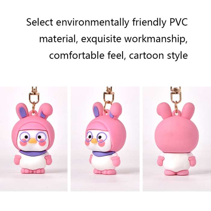 5 PCS MX-80099 Cartoon Cute Car Key Ring Chain School Bag Pendant Keychain(Bear)