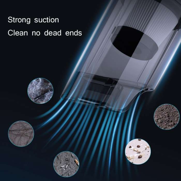 WEL TRIP V12 Car Portable Hand-Held Vacuum Cleaner Household High-Suction Vacuum Cleaner