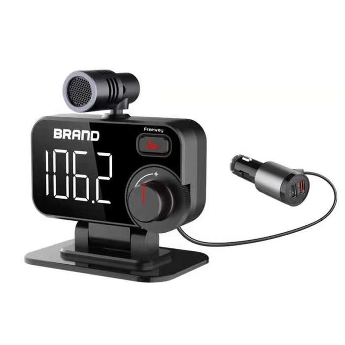 BT92 Car Bluetooth FM Transmitter Support Bluetooth Hands-free Call / QC3.0 Charge