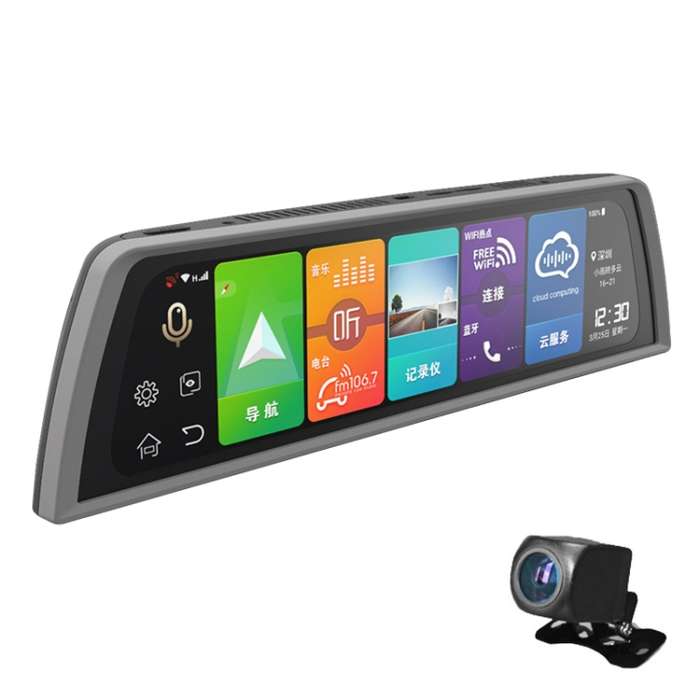 1080P 10 inch ADAS Dual-recording Starlight Night Vision Driving Recorder AR Intelligent Navigator