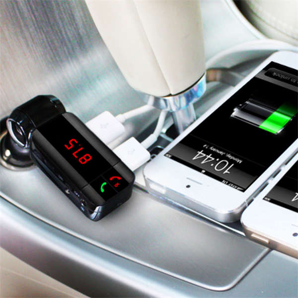 BC06S Car Kit Handsfree FM Transmitter MP3 Player Dual USB Charger with Bluetooth : Perfect Timing