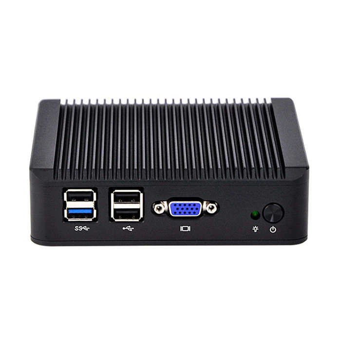 QOTOM Mini PC Q190G4 With 4 LAN Port Pfsense as Router Firewall Quad Core 2 GHz 4G RAM 32G SSD