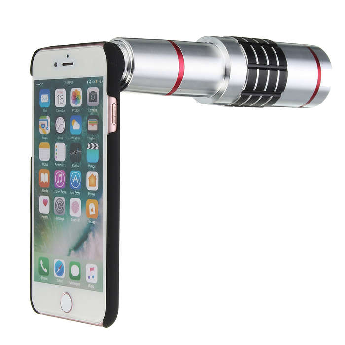 18X Optical Zoom Telescope Camera Lens Tripod Kit And Back Case Cover For iPhone 7