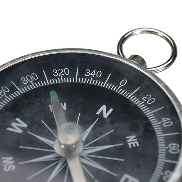 44mm Metal Compass Aluminum Shell With Key Ring Compass
