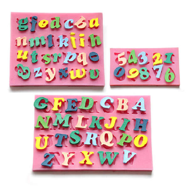 Letters & Numbers Baking Moulds