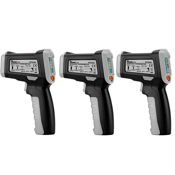 Mustool MT6800 -50~800 Digital LCD Color Display Non Contact Infrared Laser Thermometer Tempera