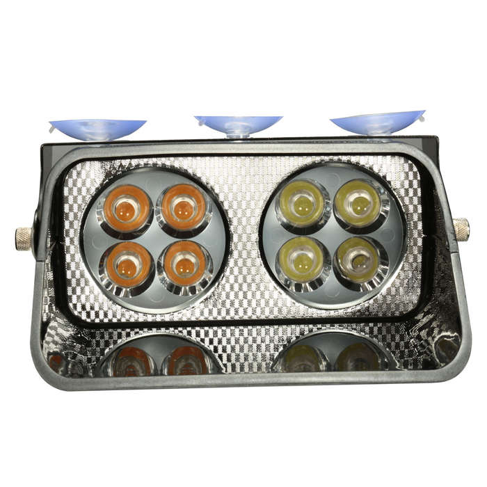 Car Truck Dash Windshield 8 LED Warning Hazard Emergency Strobe Flashing Light