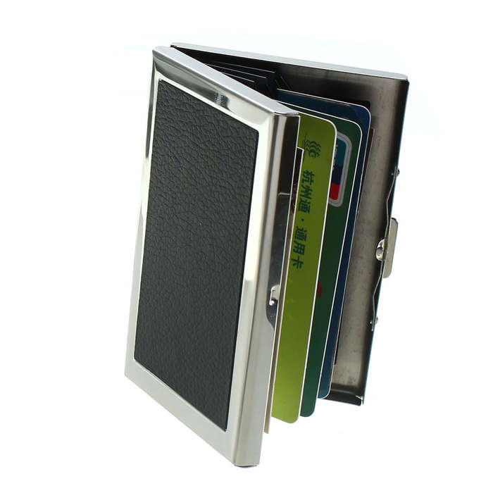 Waterproof Protection Aluminum Pocket Wallet Business Credit Card Portable Case