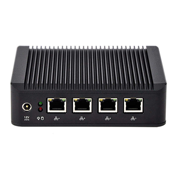 QOTOM Mini PC Q190G4 With 4 LAN Port Pfsense as Router Firewall Quad Core 2 GHz 4G RAM 32G SSD