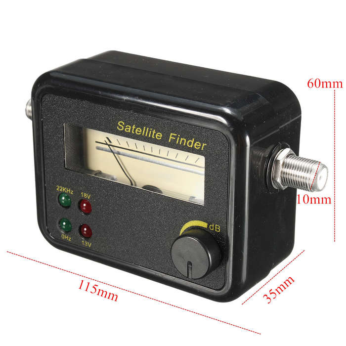 Mini Digita LCD Display Satellite Signal Tester Finder Meter TV Receiver 13-18V