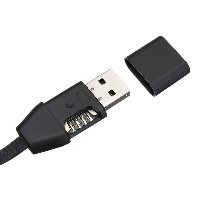 GSM SIM Hidden USB Cable Audio Voice Monitor Listening Device for IOS/Android