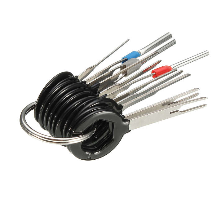 Excellway&reg; 11Pcs Terminal Removal Tool Kit Wiring Connector Pin Release Extractor