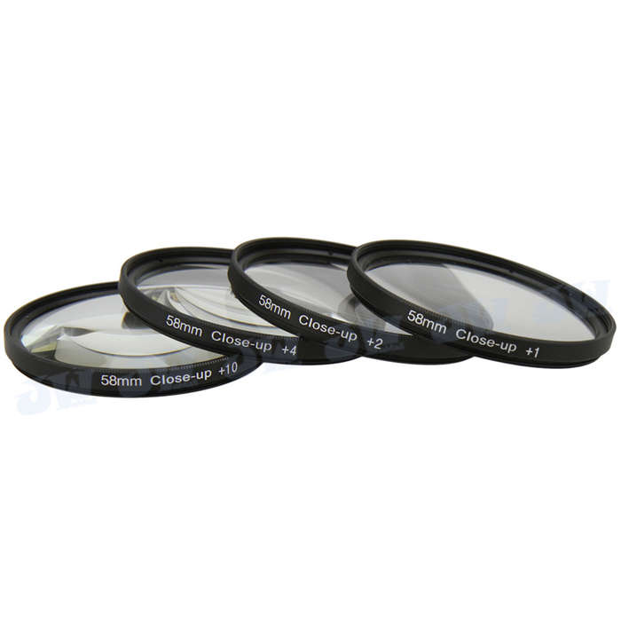 Universal 58Mm Macro Close Up Filter Lens Kit +1 +2 +4 +10 For 58Mm Camera Lens