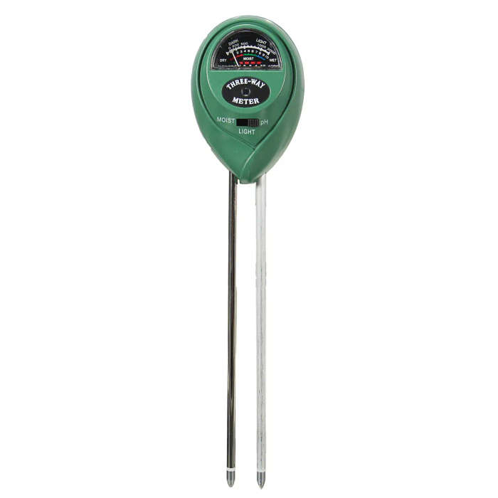 3 in1 PH Garden Soil Tester Professional LCD Temperature Moisture Sunlight Meter