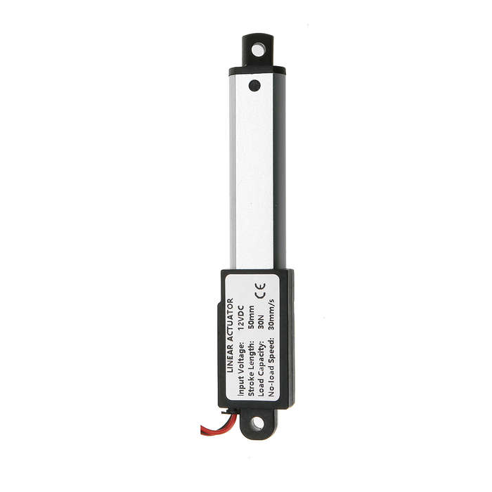 9.5-15-30mm/s DC 12V 50mm Stroke Mini Electric Linear Actuator Motor Aluminum A