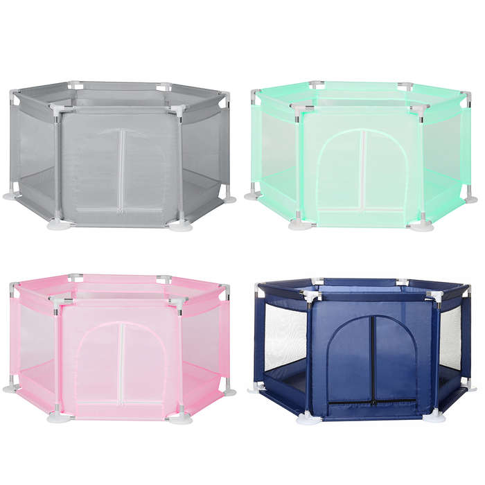 6 Sided Baby Playpen for Babies Baby Playard Infants Toddler 6 Panels Safety Fo