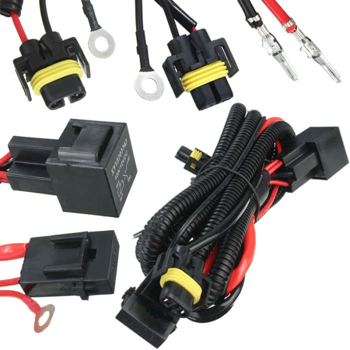 H11 880 Relay Wiring Harness For HID Conversion Kit Add-On Fog Lights LED DRL