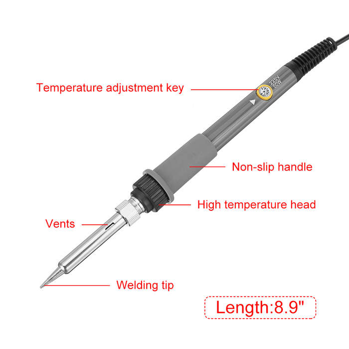 71pcs/Set Wood Burning Pen Tool Soldering Stencil Iron Craft Pyrography Kit 60W (Plug 110V US Plug)