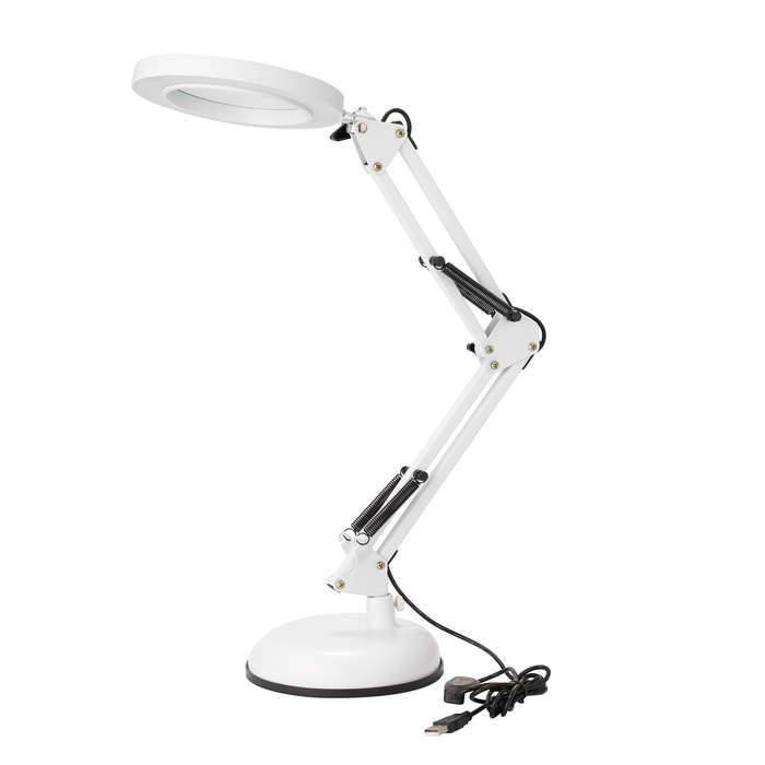 Magnifier Lamp Desktop LED Magnifier Lamp Nail Salon 5X Magnifying Lam
