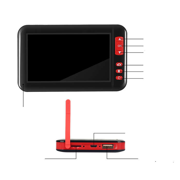 4.3 Inch Mini Endo-scope Camera 1080P USB Cable Inspection Camcorder for Auto Repair In (Length 10M)