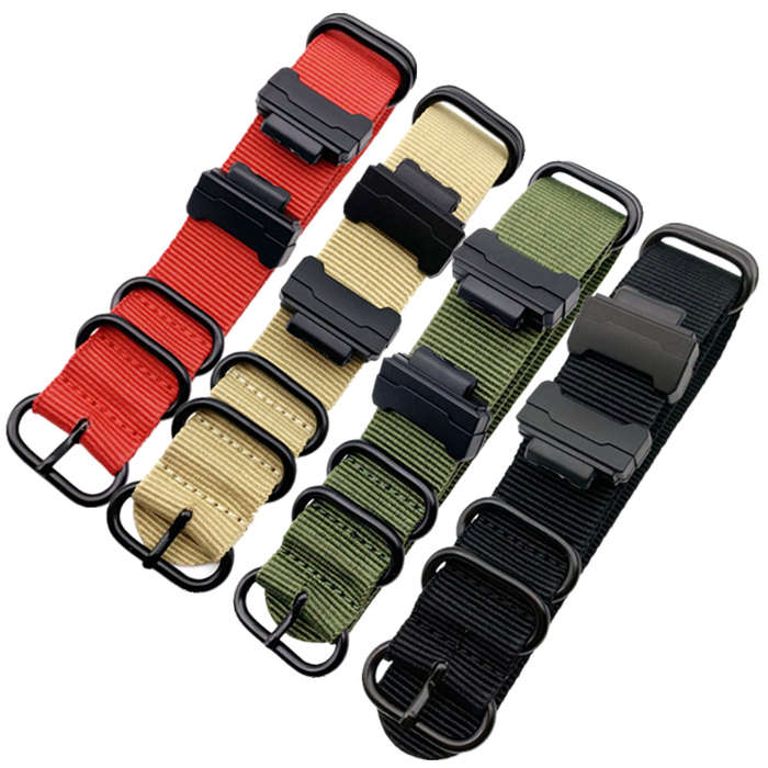 Bakeey 22mm Nylon Strap Replacement Watch Band with TPU Conversion Kit & Pins for Casio G-SHOCK GA-1