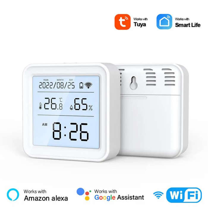 Smart WiFi Hygrometer Thermometer Sensor Indoor Temperature Humidity Monitor Works with Alexa Google