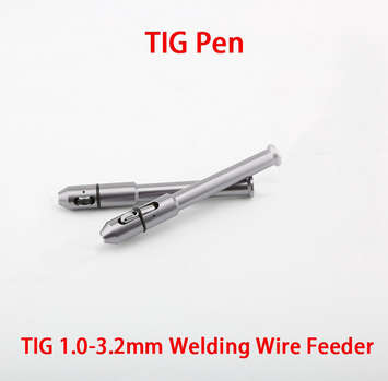 Silver - TIG Pen Welding Wire Feed for 1.0-3.2mm Wire Tool Aluminum Alloy Compact Lightweight Anodiz