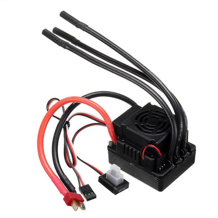 T Plug - 120A Brushless ESC T/XT60 Plug with 5.8V/3A SBEC 2-4S for 1/8 RC Car Parts